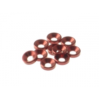 HIROSEIKO 3mm Alloy Countersunk Washer (Red)